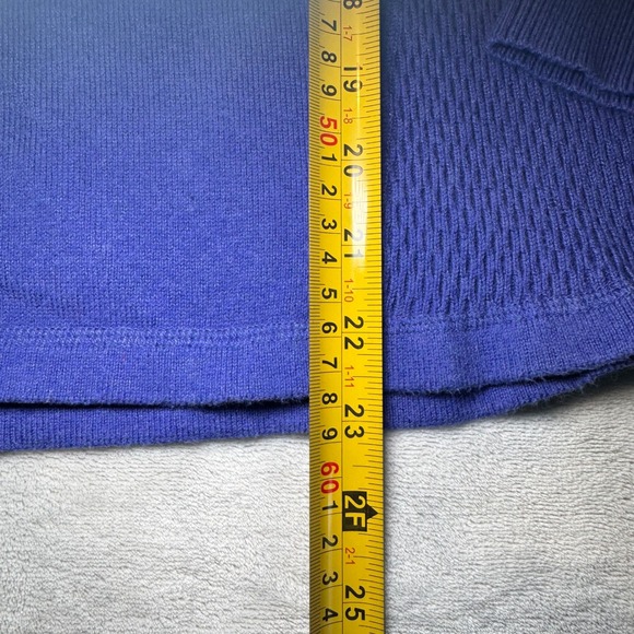 Eddie Bauer Women's Purple Quarter Zip Textured Knit Sweater Mock Neck Size Med - Picture 4 of 9